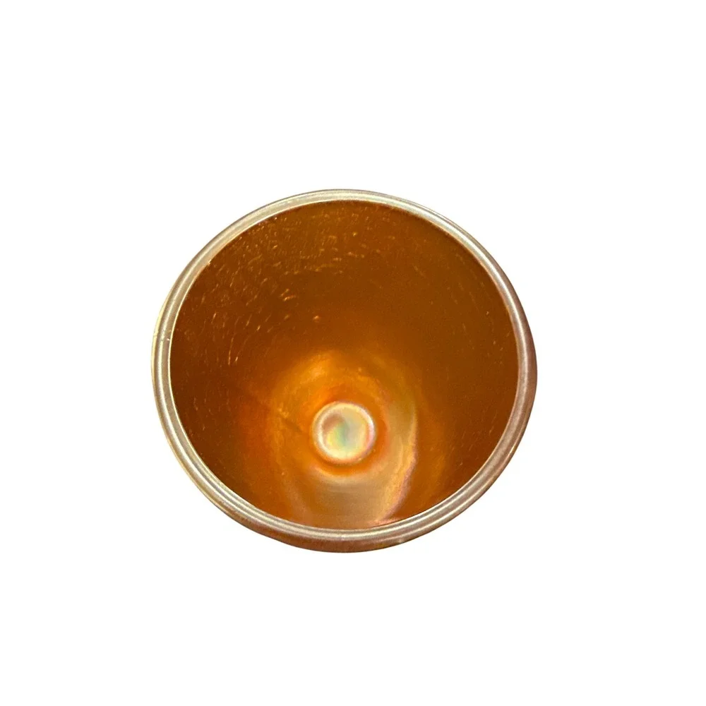 Carnival Glass Vase‎ Home Decor Jeannette Marigold Tree Bark Iridescent